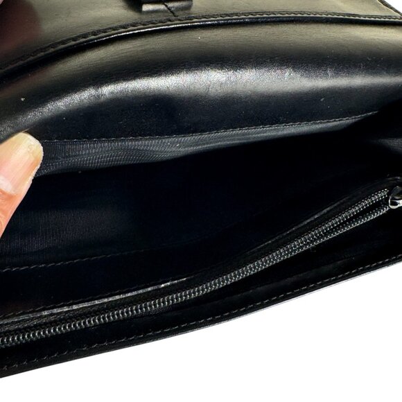 GUCCI IN BLACK LEATHER CONTINENTAL LONG WALLER IN MINT CONDITION - Picture 8 of 15